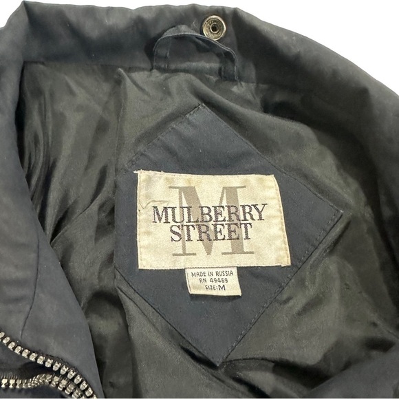 Vintage Mulberry Street Men Black Full Zip Tactical Jacket Sz M Fishing Riding - Picture 5 of 9